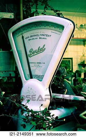 Stock Image - Old weighing scales. Fotosearch