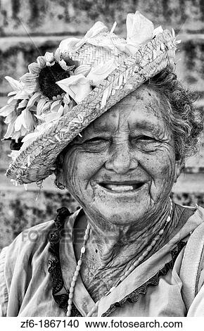Old woman smiling portrait in downtown central Havana Cuba View Large Photo Image Stock Image - Old woman smiling portrait in downtown central Havana Cuba. Fotosearch