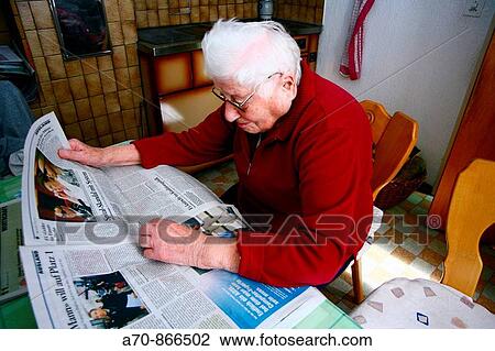 Stock Image - Old woman. Fotosearch