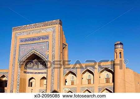 Stock Photography - Olloqulixon Madrasah, Ichan Kala, Khiva, Uzbekistan.. Fotosearch