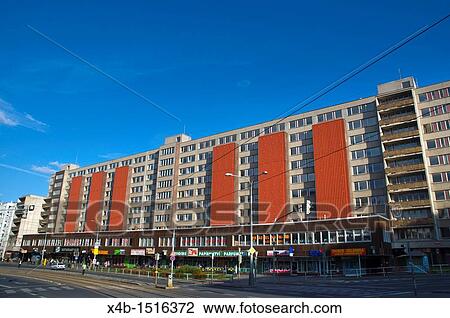 Olsanske namesti square with Socialist-era residential blocks Zizkov district Prague Czech Republic Europe View Large Photo Image Stock Image - Olsanske namesti square with Socialist-era residential blocks Zizkov district Prague Czech Republic Europe. Fotosearch