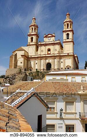 Stock Photography - Olvera, Nuestra Seora de la Encarnaci? n church (neo-classical, 19th century), CBdiz province, Andalusia, Spain. Fotosearch