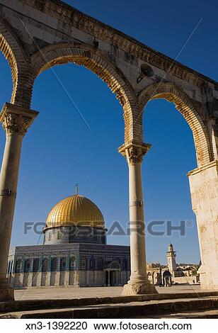 Omar Mosque, Dome of the Rock, Temple Mount, Jerusalem, Israel. View Large Photo Image Stock Image - Omar Mosque, Dome of the Rock, Temple Mount, Jerusalem, Israel.. Fotosearch