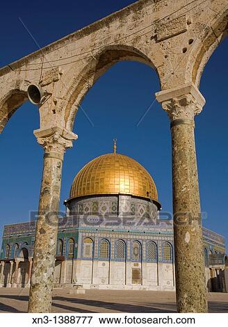 Omar Mosque, Dome of the Rock, Temple Mount, Jerusalem, Israel. View Large Photo Image Stock Photo - Omar Mosque, Dome of the Rock, Temple Mount, Jerusalem, Israel.. Fotosearch