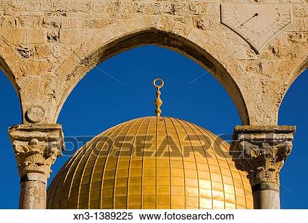 Omar Mosque, Dome of the Rock, Temple Mount, Jerusalem, Israel. View Large Photo Image Stock Photography - Omar Mosque, Dome of the Rock, Temple Mount, Jerusalem, Israel.. Fotosearch