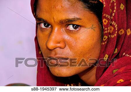 Stock Photo - On the day of marriage in the morning bride had henna painted.. Fotosearch