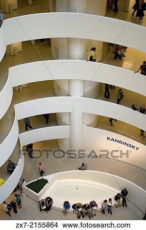 One more reason to visit New York: The Solomon R. Guggenheim Museum has prepared an unprecedented exhibition of works by Russian artist Vasily Kandinsky. View Large Photo Image Picture - One more reason to visit New York: The Solomon R. Guggenheim Museum has prepared an unprecedented exhibition of works by Russian artist Vasily Kandinsky.. Fotosearch