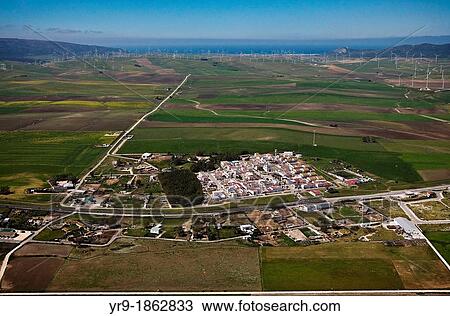 Stock Image - One of the biggest windmills farms area between Tahivilla and Zahara de los atunes CBdiz area Spain.. Fotosearch