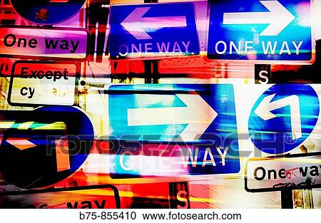 One way View Large Photo Image Stock Image - One way. Fotosearch