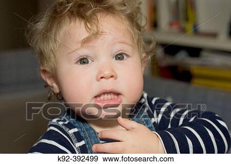 One year old boy View Large Photo Image Stock Photo - One year old boy. Fotosearch