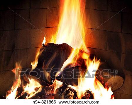 Open fire View Large Photo Image Stock Photograph - Open fire. Fotosearch