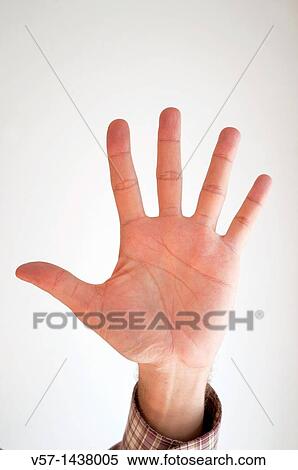 Stock Photography - Open man's hand. Fotosearch
