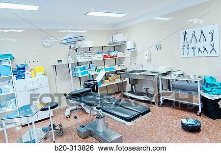 Stock Photograph - Operating room at surgery area of hospital. Fotosearch