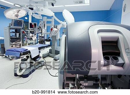Operating room, prostate cancer robotic surgery, Da Vinci surgical robot, urology. Hospital Policlinica Gipuzkoa, San Sebastian, Donostia, Euskadi, Spain View Large Photo Image Picture - Operating room, prostate cancer robotic surgery, Da Vinci surgical robot, urology. Hospital Policlinica Gipuzkoa, San Sebastian, Donostia, Euskadi, Spain. Fotosearch