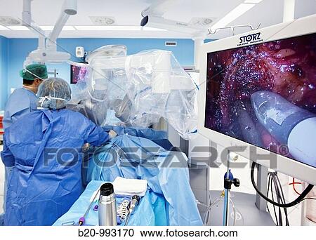 Operating room, prostate cancer robotic surgery, Da Vinci surgical robot, urology. Hospital Policlinica Gipuzkoa, San Sebastian, Donostia, Euskadi, Spain View Large Photo Image Stock Image - Operating room, prostate cancer robotic surgery, Da Vinci surgical robot, urology. Hospital Policlinica Gipuzkoa, San Sebastian, Donostia, Euskadi, Spain. Fotosearch