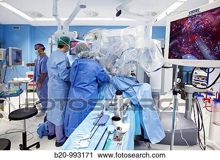 Operating room, prostate cancer robotic surgery, Da Vinci surgical robot, urology. Hospital Policlinica Gipuzkoa, San Sebastian, Donostia, Euskadi, Spain View Large Photo Image Stock Image - Operating room, prostate cancer robotic surgery, Da Vinci surgical robot, urology. Hospital Policlinica Gipuzkoa, San Sebastian, Donostia, Euskadi, Spain. Fotosearch