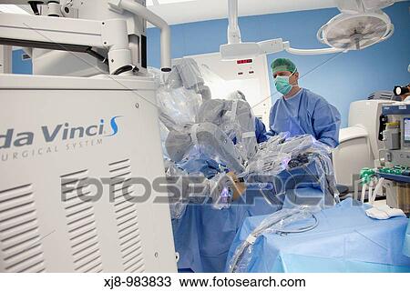 Operating room, prostate cancer robotic surgery, Da Vinci surgical robot, urology. Hospital Policlinica Gipuzkoa, San Sebastian, Donostia, Euskadi, Spain View Large Photo Image Stock Image - Operating room, prostate cancer robotic surgery, Da Vinci surgical robot, urology. Hospital Policlinica Gipuzkoa, San Sebastian, Donostia, Euskadi, Spain. Fotosearch