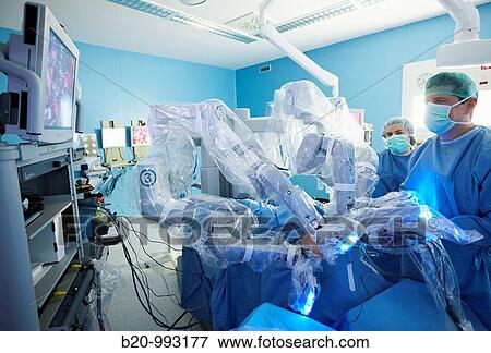 Operating room, prostate cancer robotic surgery, Da Vinci surgical robot, urology. Hospital Policlinica Gipuzkoa, San Sebastian, Donostia, Euskadi, Spain View Large Photo Image Stock Photo - Operating room, prostate cancer robotic surgery, Da Vinci surgical robot, urology. Hospital Policlinica Gipuzkoa, San Sebastian, Donostia, Euskadi, Spain. Fotosearch