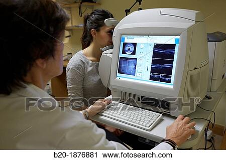 Optical coherence tomography, OCT, Ophthalmology, Hospital Donostia, San Sebastian, Gipuzkoa, Basque Country, Spain View Large Photo Image Stock Image - Optical coherence tomography, OCT, Ophthalmology, Hospital Donostia, San Sebastian, Gipuzkoa, Basque Country, Spain. Fotosearch