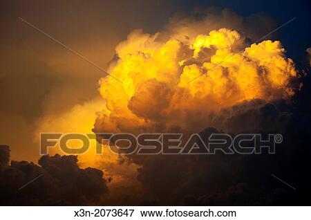 Orange Clouds. Fallston Maryland USA View Large Photo Image Stock Photo - Orange Clouds. Fallston Maryland USA. Fotosearch