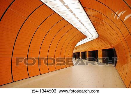 Orange Tube at Marienplatz Metro Station in Munich View Large Photo Image Stock Image - Orange Tube at Marienplatz Metro Station in Munich. Fotosearch