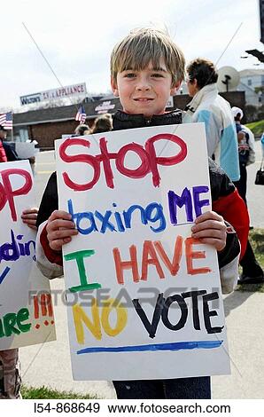 Ordinary citizen protestors protest taxes and other government wasteful spending View Large Photo Image Stock Photo - Ordinary citizen protestors protest taxes and other government wasteful spending. Fotosearch