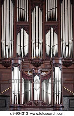 Stock Image - Organ of Saint Martin in the Fields, London, England, United Kingdom. Fotosearch