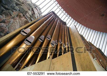Organ pipe in the underground rock-cut Temppeliaukio Church. Helsinki. Finland View Large Photo Image Stock Image - Organ pipe in the underground rock-cut Temppeliaukio Church. Helsinki. Finland. Fotosearch