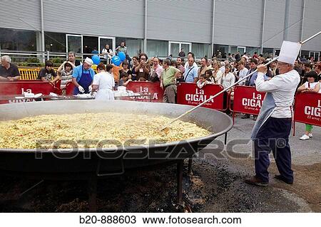 Organic giant? paella?, Bioterra (Organic products, bioconstruction, renewables energies, and efficient consumption fair), Ficoba, Irun, Guipuzcoa, Basque Country, Spain View Large Photo Image Stock Image - Organic giant? paella?, Bioterra (Organic products, bioconstruction, renewables energies, and efficient consumption fair), Ficoba, Irun, Guipuzcoa, Basque Country, Spain. Fotosearch