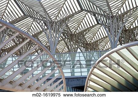 Orient Station, Built by Calatrava, Lisbon, Portugal View Large Photo Image Stock Photography - Orient Station, Built by Calatrava, Lisbon, Portugal. Fotosearch