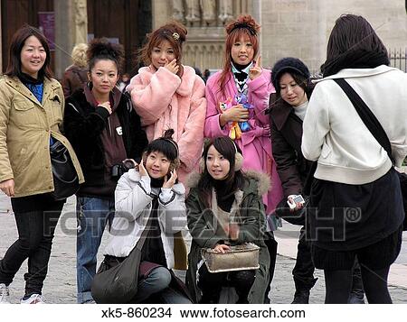 Oriental fashion tourists in Paris View Large Photo Image Picture - Oriental fashion tourists in Paris. Fotosearch