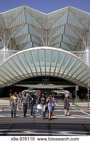 Oriente Railway Station by Calatrava, Lisbon, Portugal View Large Photo Image Stock Photo - Oriente Railway Station by Calatrava, Lisbon, Portugal. Fotosearch