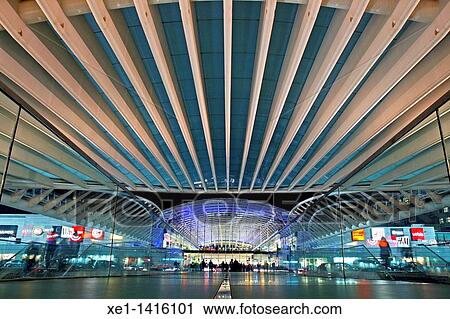 Oriente Station, 1998, arq Santiago Calatrava, the Nations Park, Lisbon, Portugal View Large Photo Image Stock Image - Oriente Station, 1998, arq Santiago Calatrava, the Nations Park, Lisbon, Portugal. Fotosearch