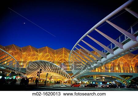 Oriente train station, Parque das Na? oes, Park of the Nations, Lisbon, Portugal, Europe View Large Photo Image Stock Image - Oriente train station, Parque das Na? oes, Park of the Nations, Lisbon, Portugal, Europe. Fotosearch