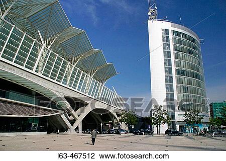 Oriente train station. Parque das Na??es, Lisbon. Portugal View Large Photo Image Stock Image - Oriente train station. Parque das Na??es, Lisbon. Portugal. Fotosearch