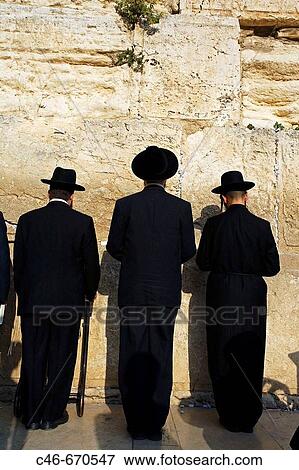 Orthodox Jews praying by the Wailing Wall? Western Wall?, Jerusalem. Israel View Large Photo Image Stock Photo - Orthodox Jews praying by the Wailing Wall? Western Wall?, Jerusalem. Israel. Fotosearch