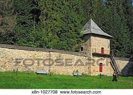 Stock Photo - Orthodox monastery, Manyava, Zakarpattia Oblast Transcarpathian Oblast, Transcarpathia, Zakarpattya, Subcarpathian Rus, Ukraine. Fotosearch