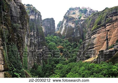 Orthodox Monastery, Meteora, Greece View Large Photo Image Stock Image - Orthodox Monastery, Meteora, Greece. Fotosearch