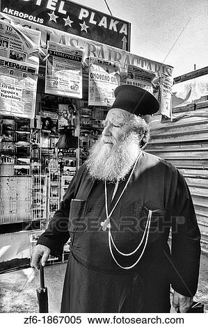 Orthodox Priest in Athens Greece View Large Photo Image Stock Photography - Orthodox Priest in Athens Greece. Fotosearch