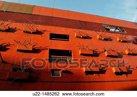 Stock Image - Osaka (Japan): modern building in Minami. Fotosearch