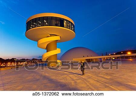 Stock Image - Oscar Niemeyer Cultural Center Aviles Asturias Spain.. Fotosearch