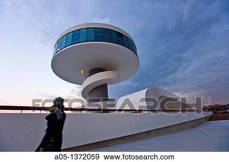 Oscar Niemeyer Cultural Center Aviles Asturias Spain. View Large Photo Image Stock Photo - Oscar Niemeyer Cultural Center Aviles Asturias Spain.. Fotosearch