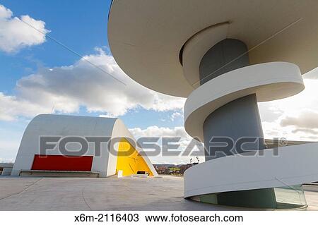 Oscar Niemeyer International Cultural Centre. Aviles, Asturias, Spain, Europe. View Large Photo Image Stock Image - Oscar Niemeyer International Cultural Centre. Aviles, Asturias, Spain, Europe.. Fotosearch