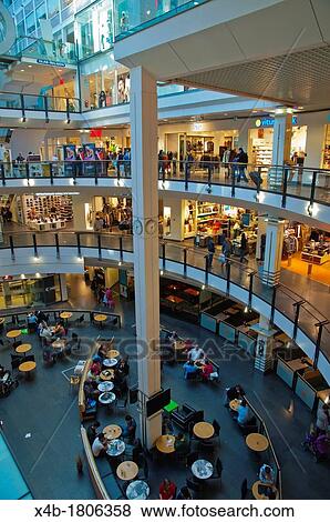 Oslo City shopping centre interior Sentrum central Oslo Norway Europe View Large Photo Image Stock Photo - Oslo City shopping centre interior Sentrum central Oslo Norway Europe. Fotosearch