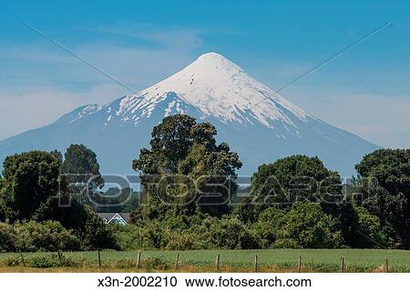 Osorno Volcano, Puerto Varas Chile. View Large Photo Image Stock Image - Osorno Volcano, Puerto Varas Chile.. Fotosearch