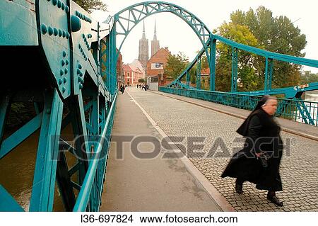 Picture - ? Ostrow Tumski? (Cathedral Island) with the cathedral, Wroclaw. Poland. Fotosearch