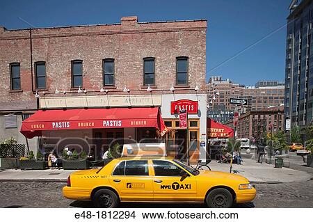OUTDOOR SIDEWALK CAFE MEAT MARKET PACKING DISTRICT WEST TWELFTH STREET MANHATTAN NEW YORK CITY USA View Large Photo Image Picture - OUTDOOR SIDEWALK CAFE MEAT MARKET PACKING DISTRICT WEST TWELFTH STREET MANHATTAN NEW YORK CITY USA. Fotosearch