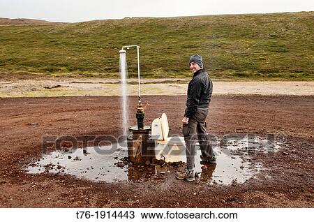 outdoor toilet and hot spring shower from geothermal power at the Krafla volcano near Lake Myvatn, Iceland View Large Photo Image Stock Image - outdoor toilet and hot spring shower from geothermal power at the Krafla volcano near Lake Myvatn, Iceland. Fotosearch