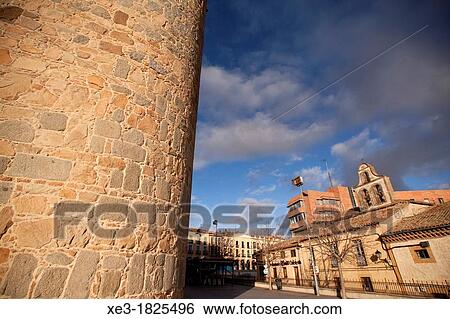 Stock Photograph - Outside the City Wall, Avila, Spain.. Fotosearch