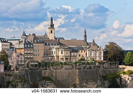 Overview of Luxembourg City, Luxembourg, Europe View Large Photo Image Stock Image - Overview of Luxembourg City, Luxembourg, Europe. Fotosearch